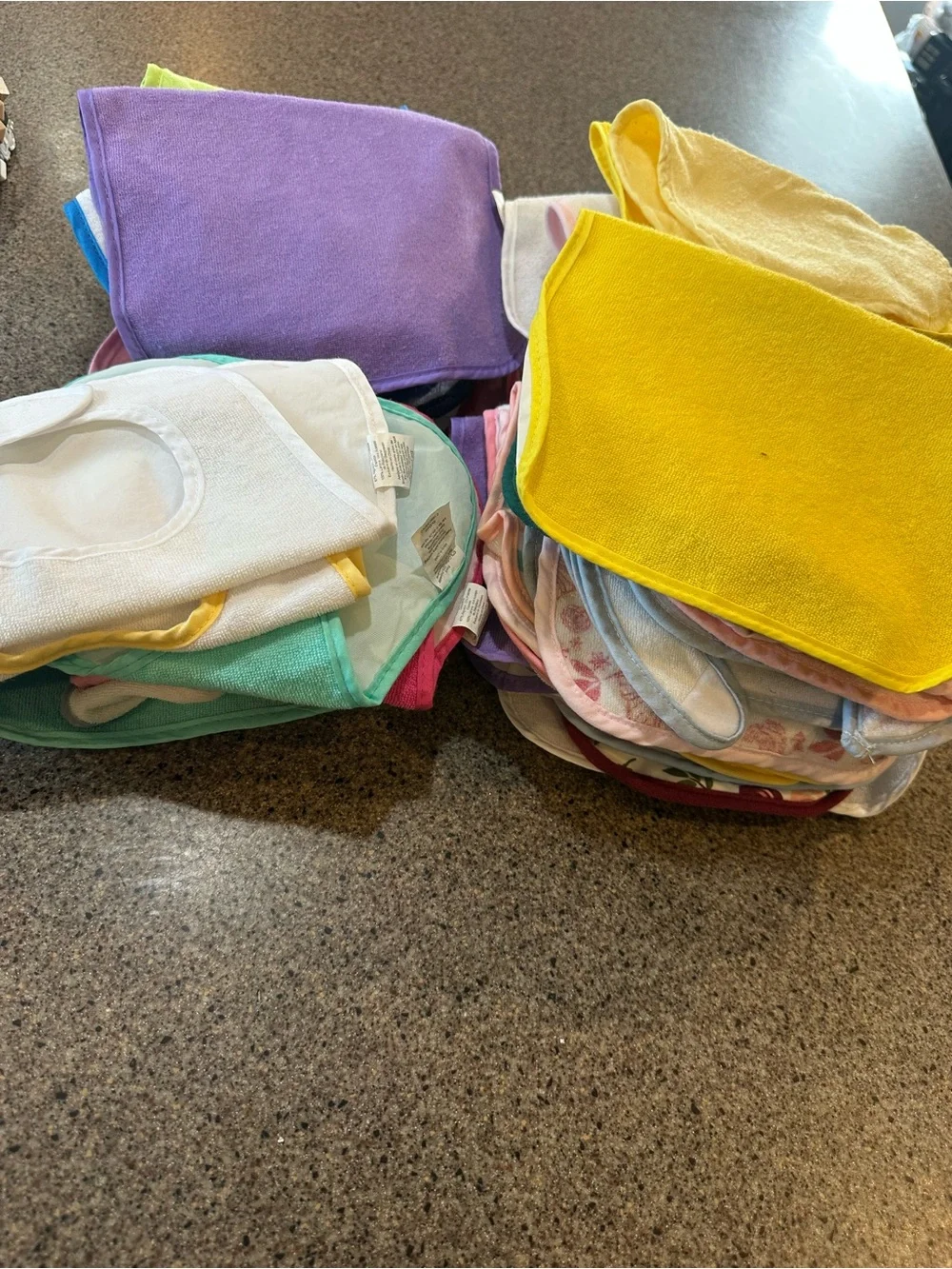 Assorted Baby Bibs Stack - Multi-Color Kids Accessories